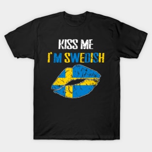 Kiss Me I'm Swedish - Sweden St Patrick's Day T-Shirt